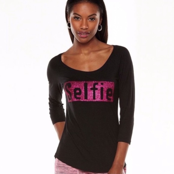 Juicy Couture Selfie Baseball Tee - Picture 1 of 3